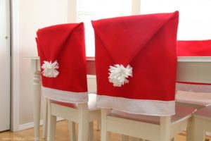 Santa Hat Chair Covers