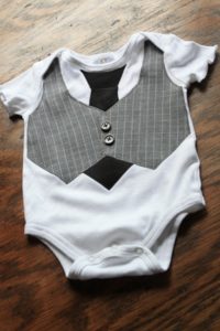 Black Tie and Vest Onesie