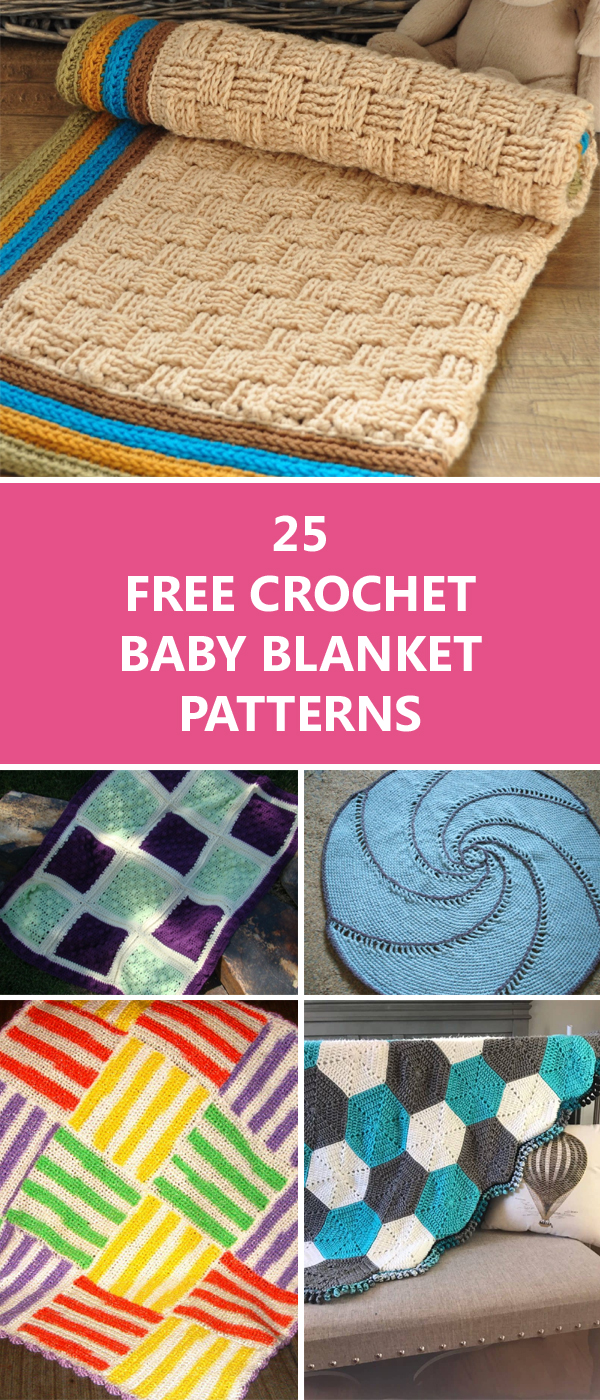 25 Free Crochet Baby Blanket Patterns