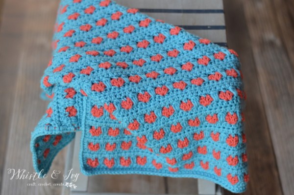 Heart Crochet Baby Blanket
