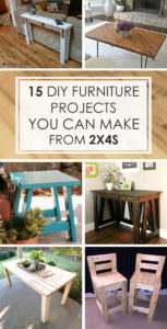 15 DIY Furniture Projects You Can Make From 2×4s