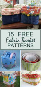 15 Free Fabric Basket Patterns To Organize Your Home