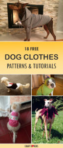 18 Free Dog Clothes Patterns and Tutorials