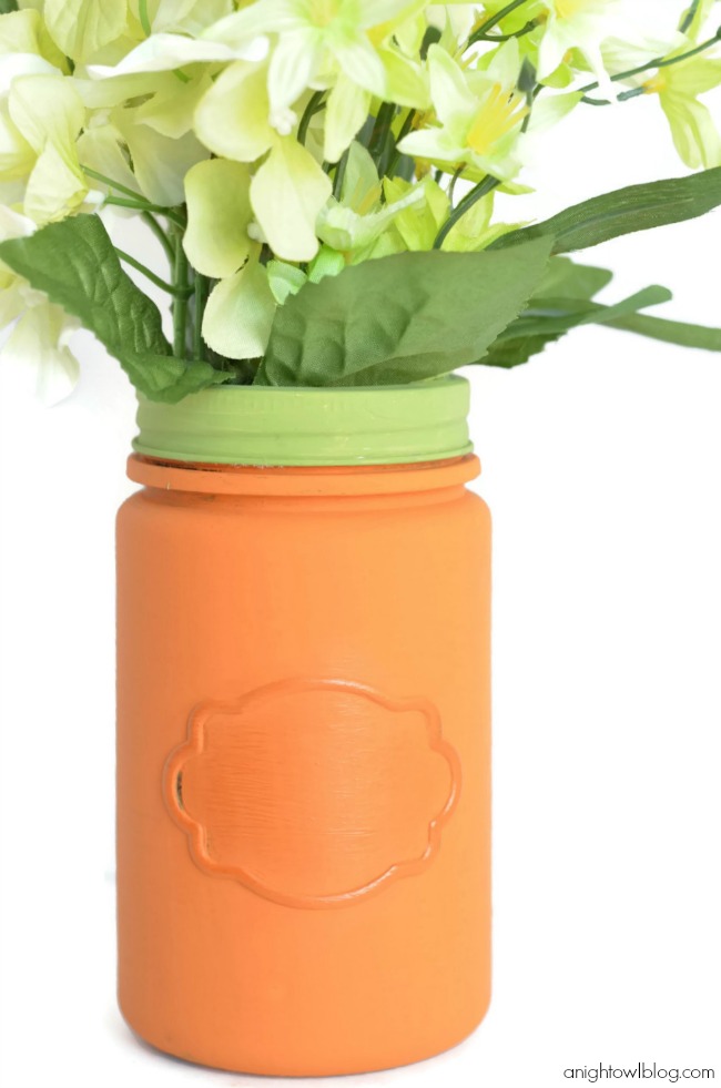 Carrot Inspired Mason Jar