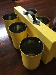 tin can utensil caddy