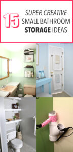 15 Super Creative Small Bathroom Storage Ideas
