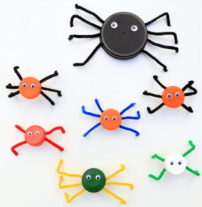 Bottle Cap Spiders