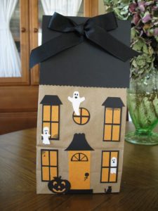 Haunted House Paper Bag