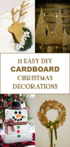 11 Easy DIY Cardboard Christmas Decorations
