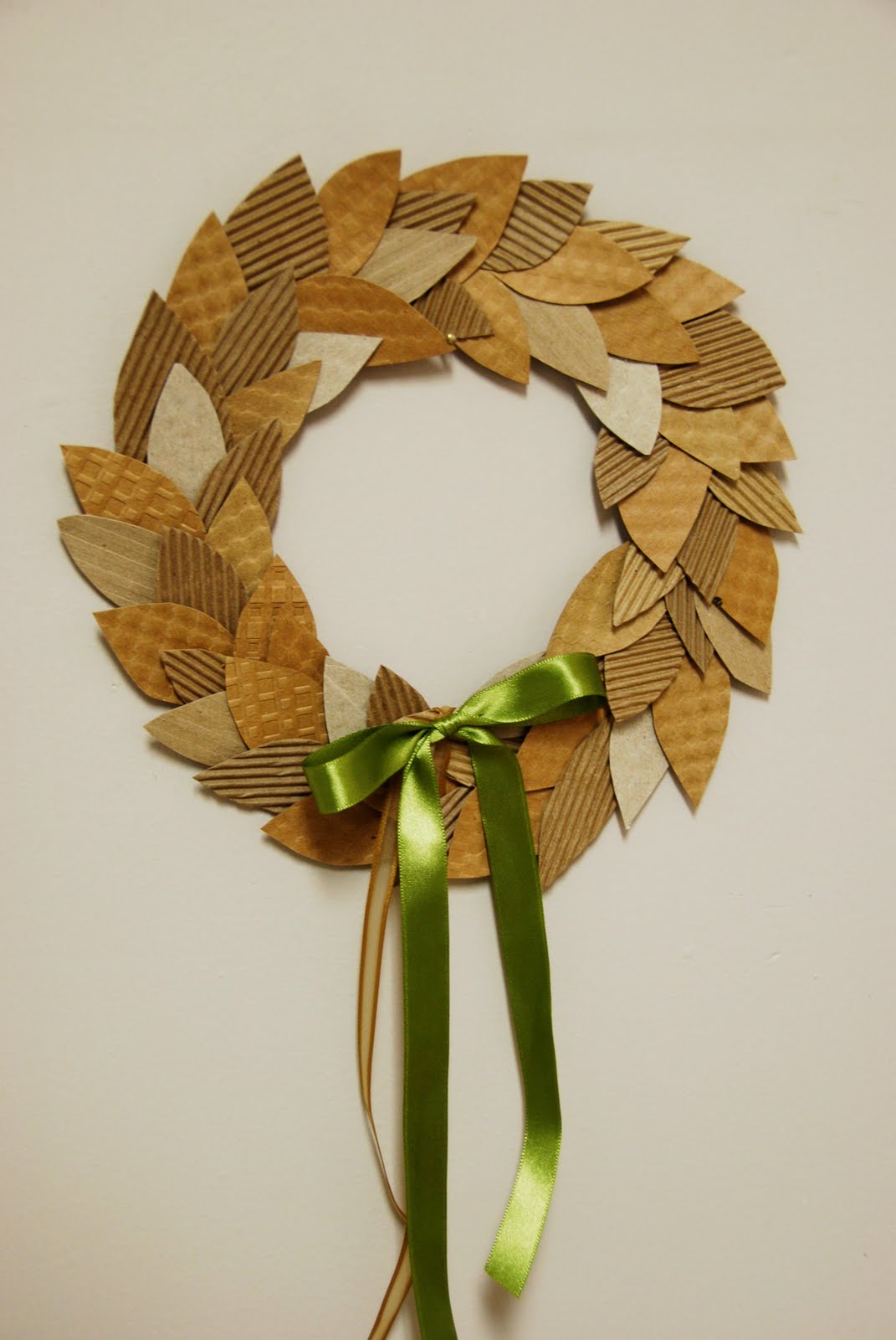 Cardboard wreath