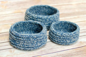 Chunky Nesting Baskets Crochet Pattern