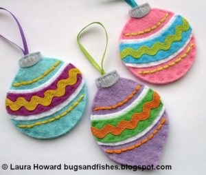 Vintage Felt Baubles