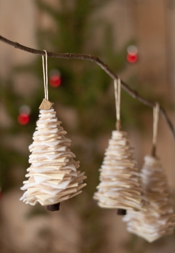 felt christmas tree ornaments