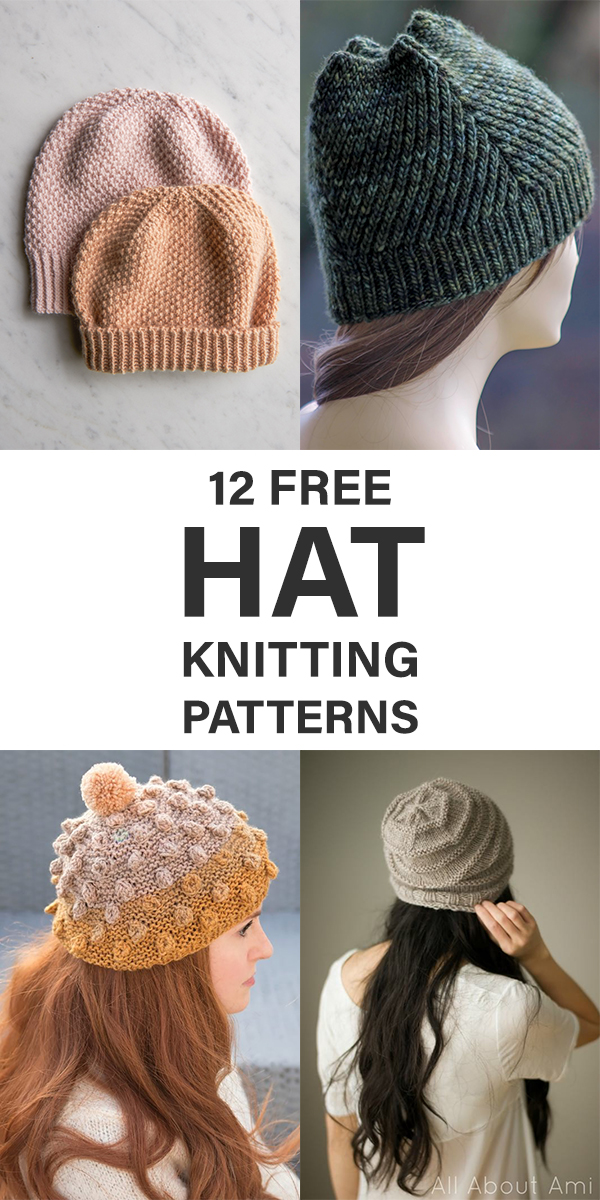 12 Free Hat Knitting Patterns