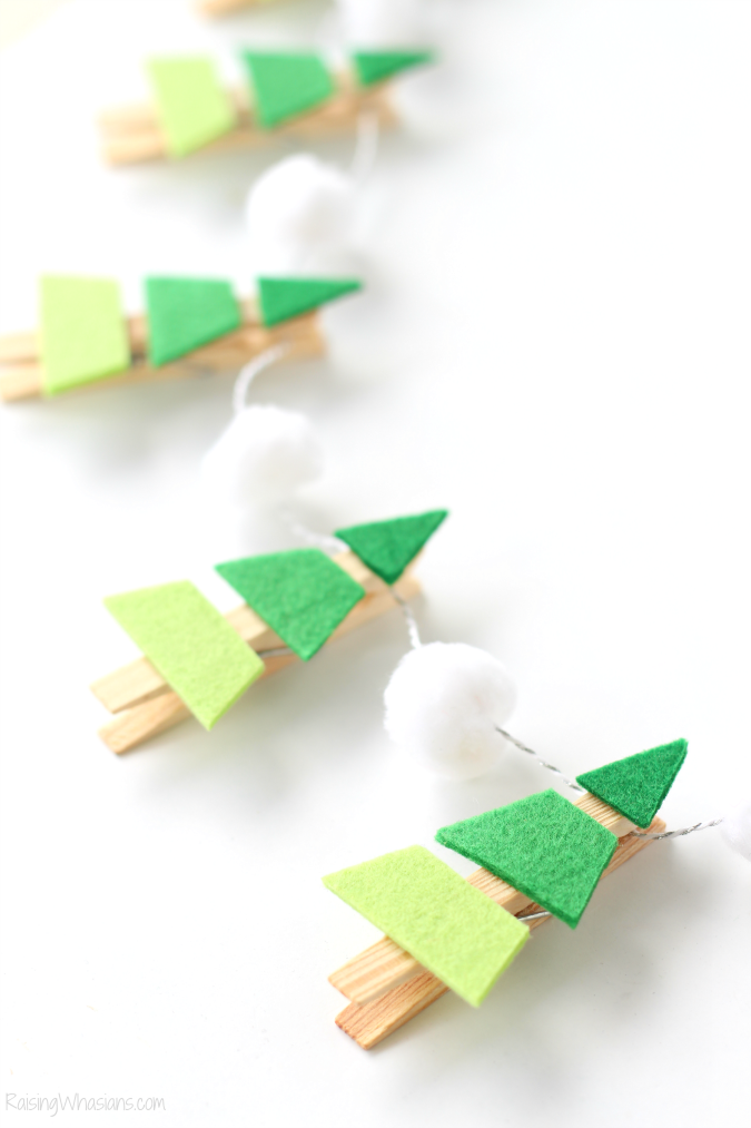 Ombre Christmas Tree Garland