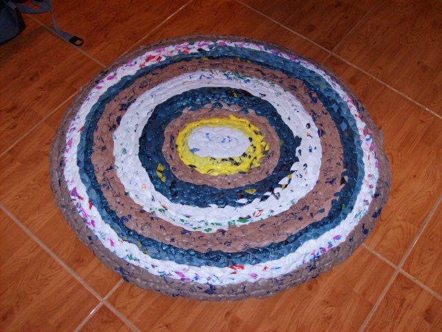 plastic bag rug