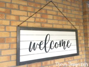 Shiplap Welcome Sign