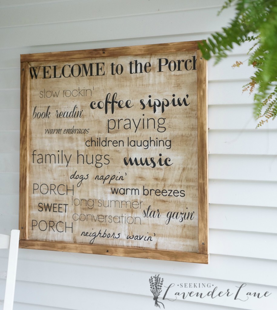 rustic wooden sign