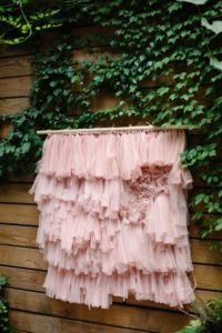 tulle wall hanging