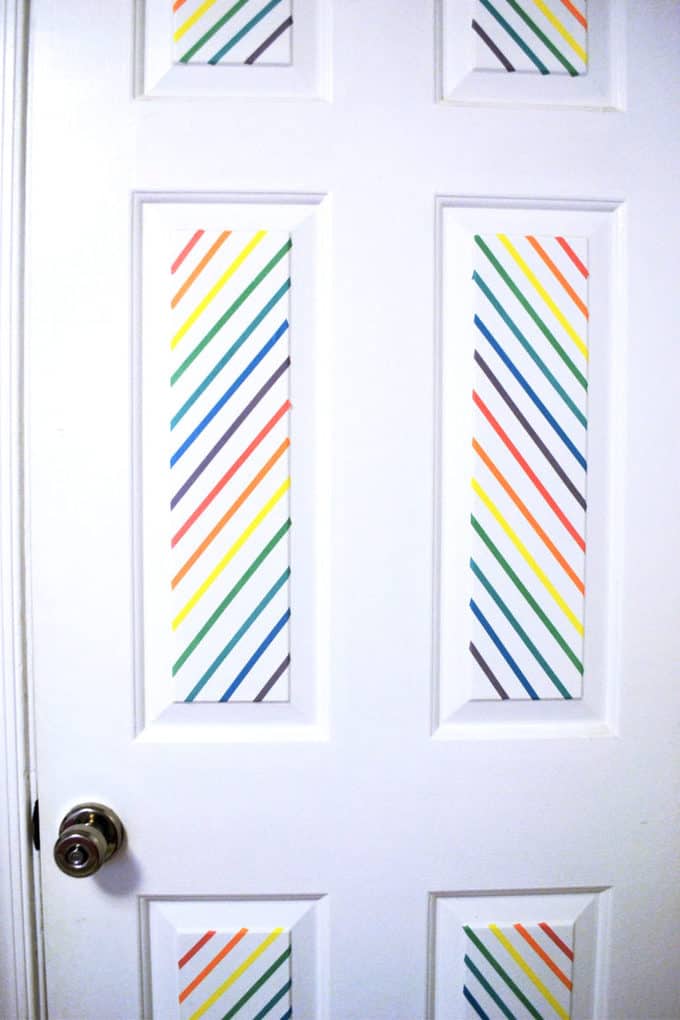 Decorate a Door with Washi Tape