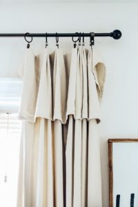 Farmhouse Style Drop Cloth Curtains