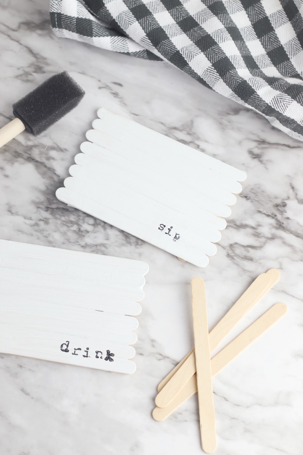 Popsicle Stick Coasters