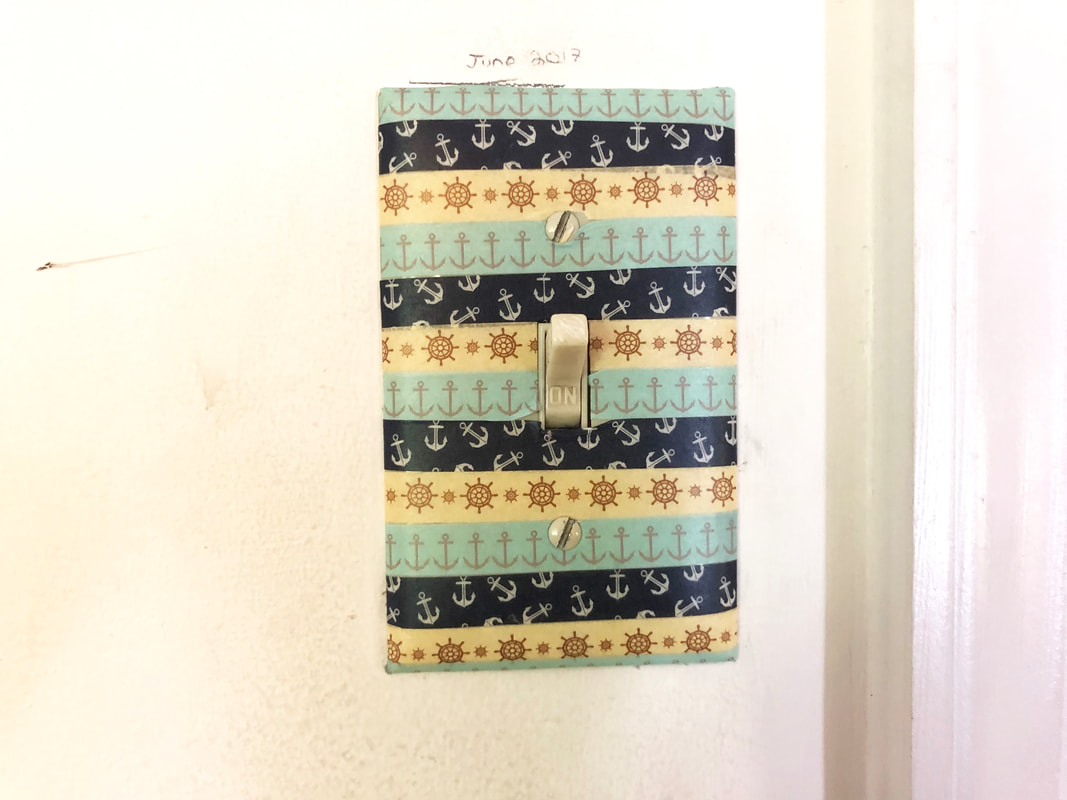 Washi Tape Light Switch Covers