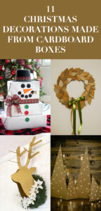 Christmas Decorations Made from Cardboard Boxes