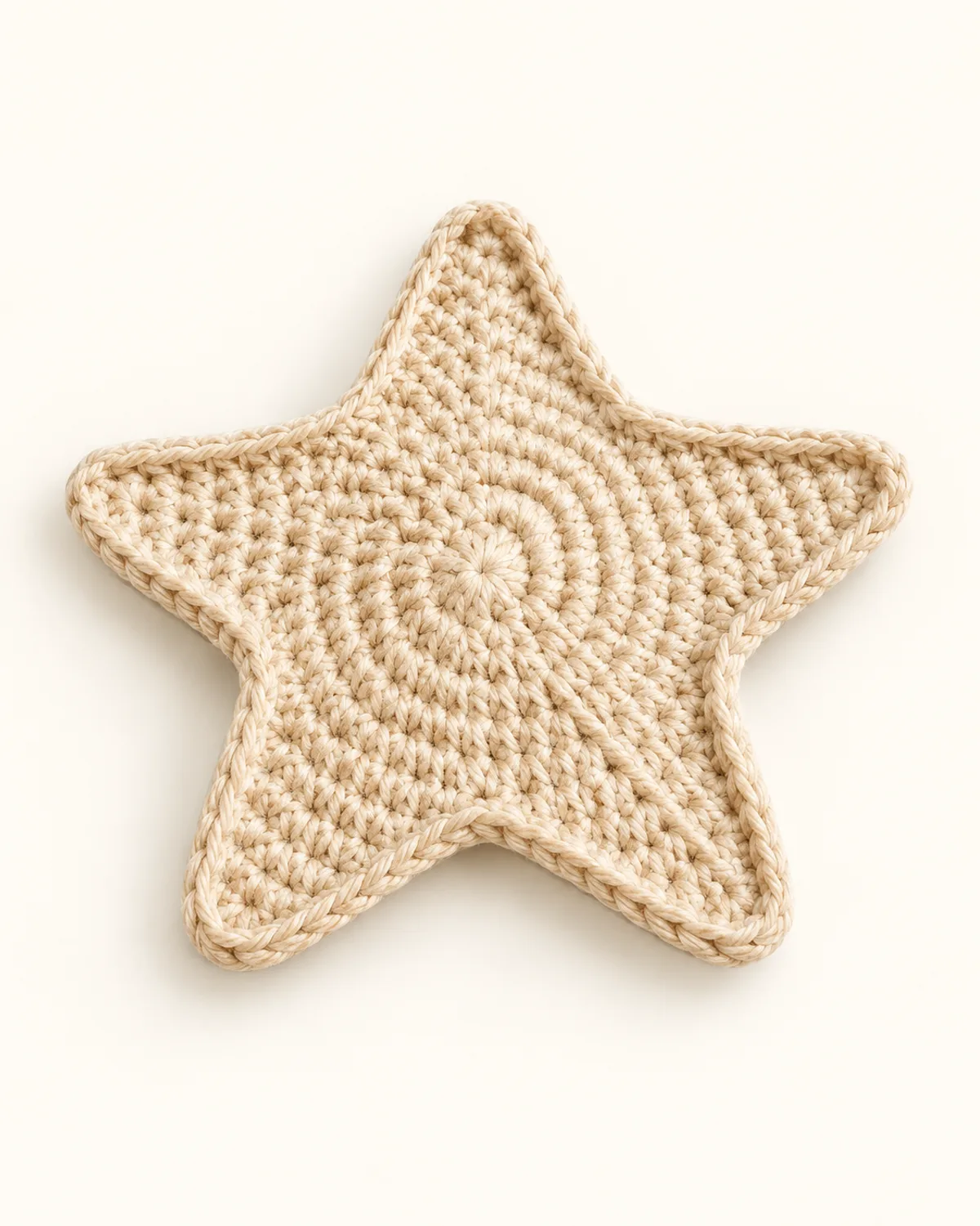 Star Coaster, finished product on a warm off-white background