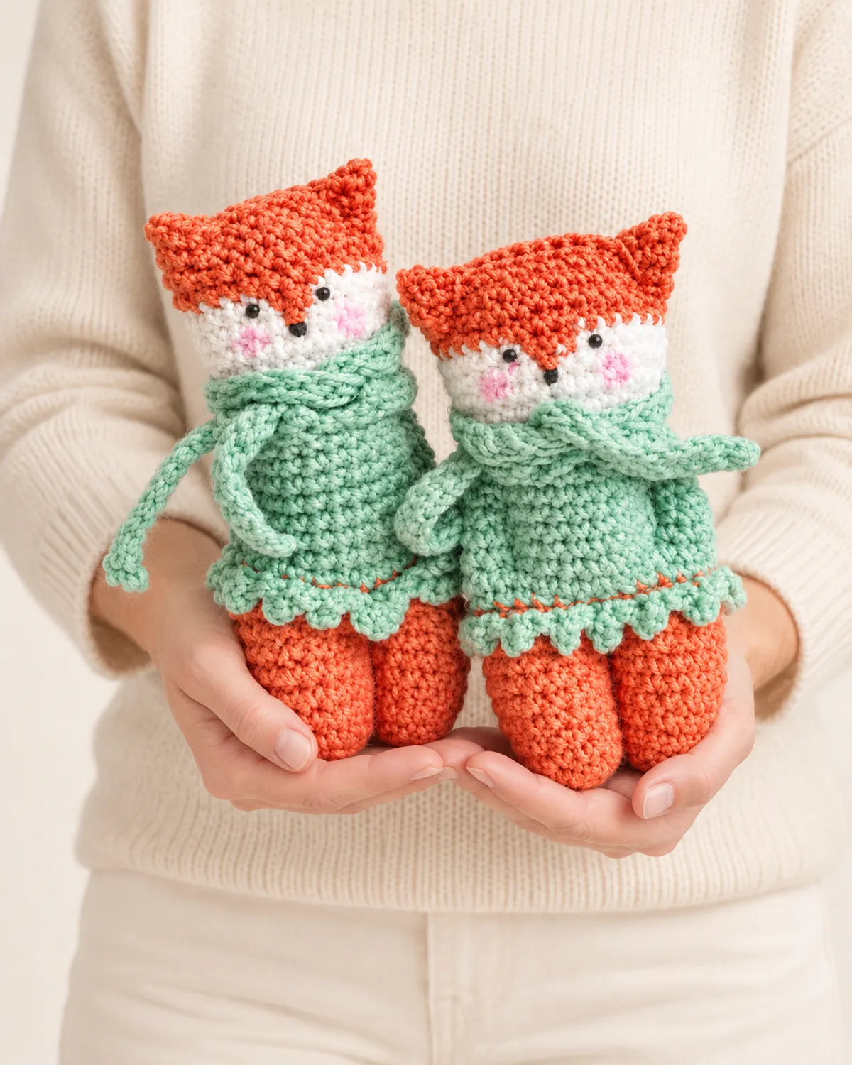 Woodland Fox Toys, front three-quarter view in use