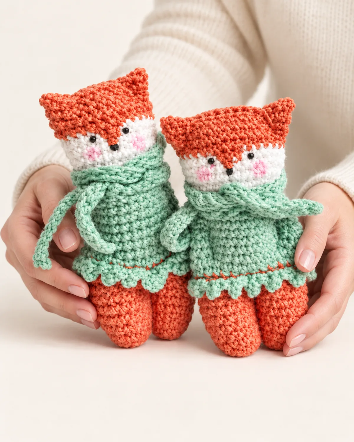 Woodland Fox Toys, alternate view in use
