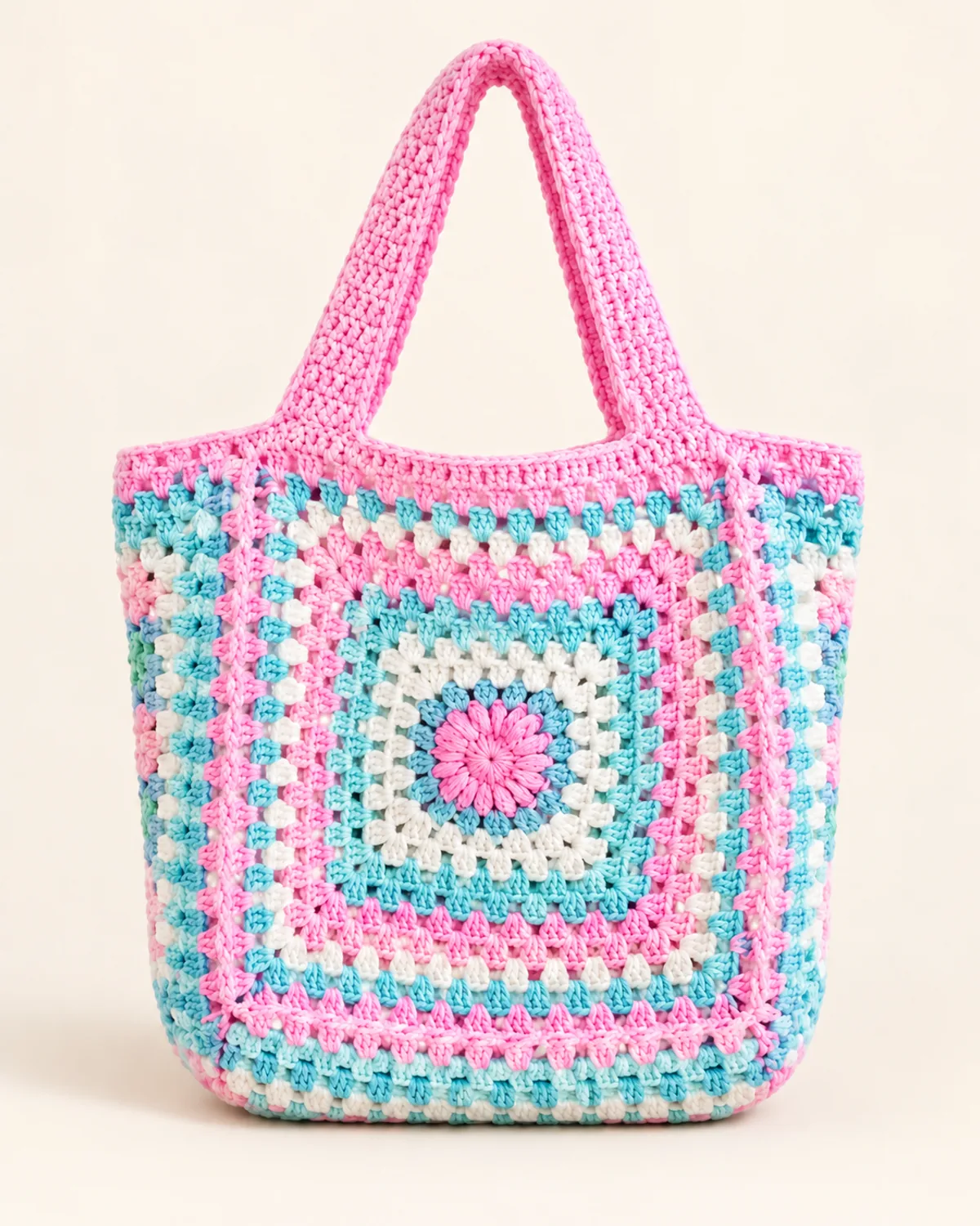 Granny Square Bag, crochet pattern