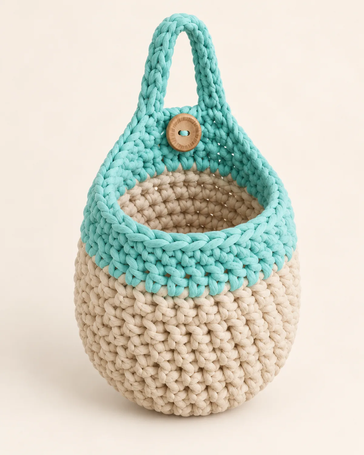 Basket Organizer, finished product on a warm off-white background