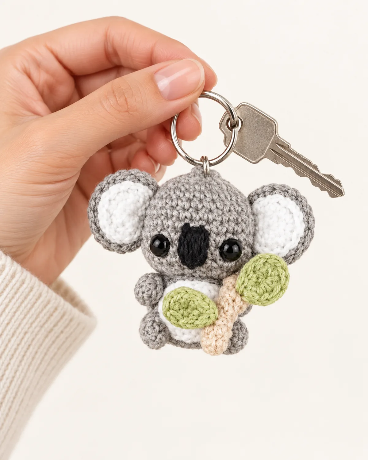 Koala Keychain, alternate view in use