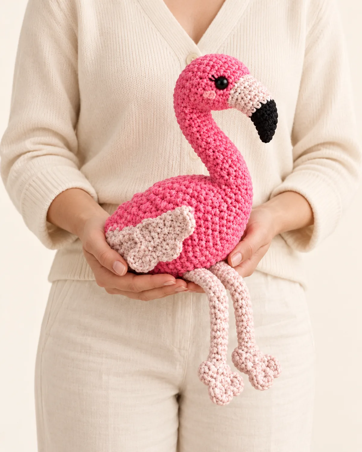 Flamingo, front three-quarter view in use