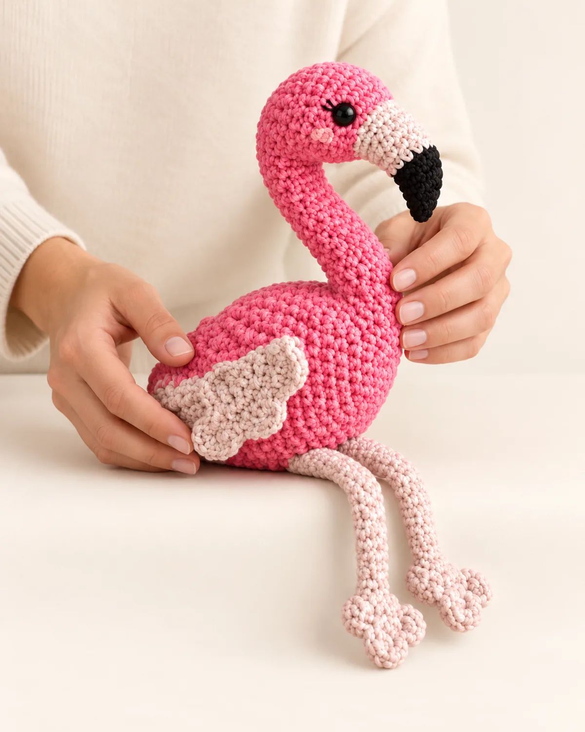 Flamingo, alternate view in use