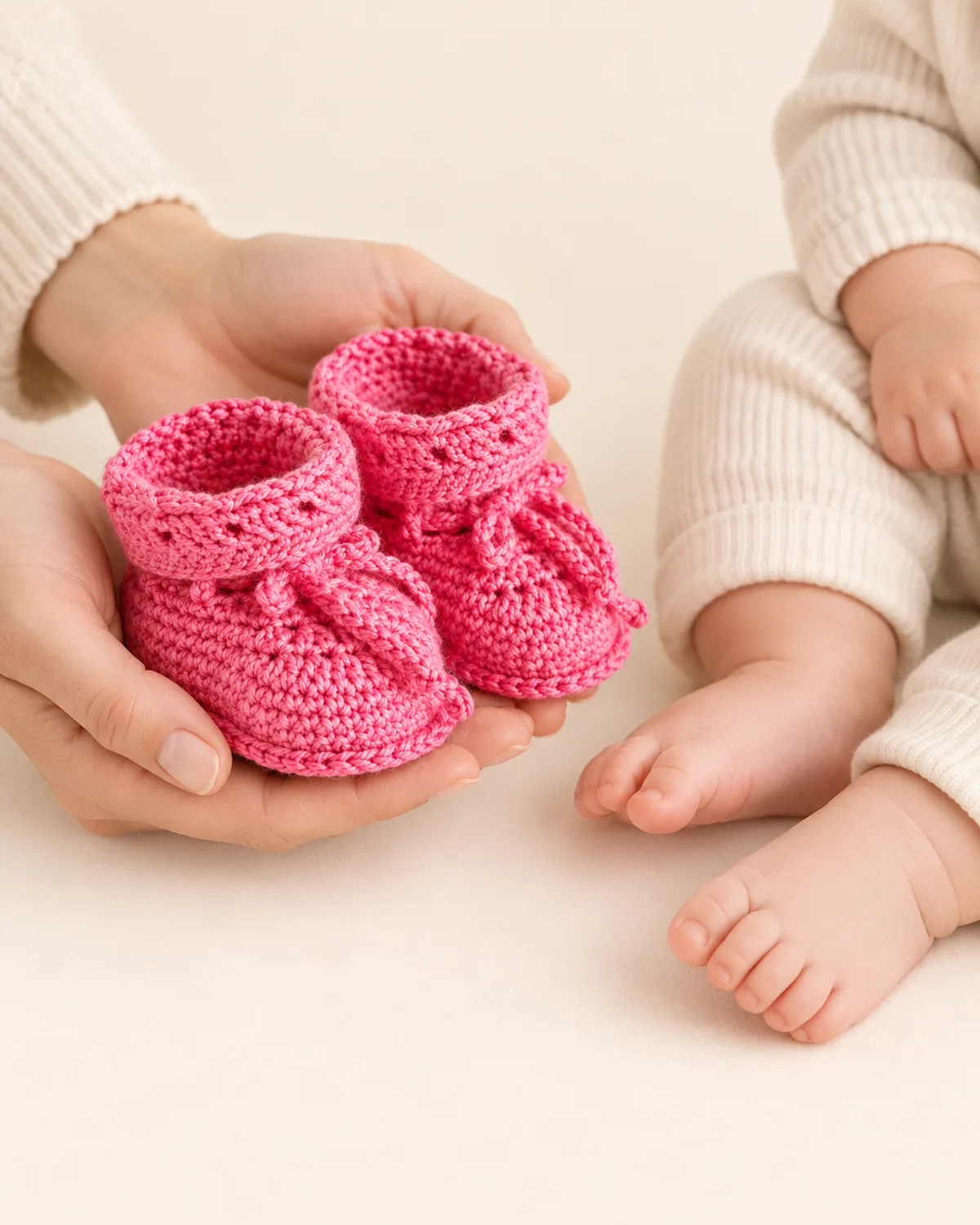 Baby Booties, side three-quarter view in use