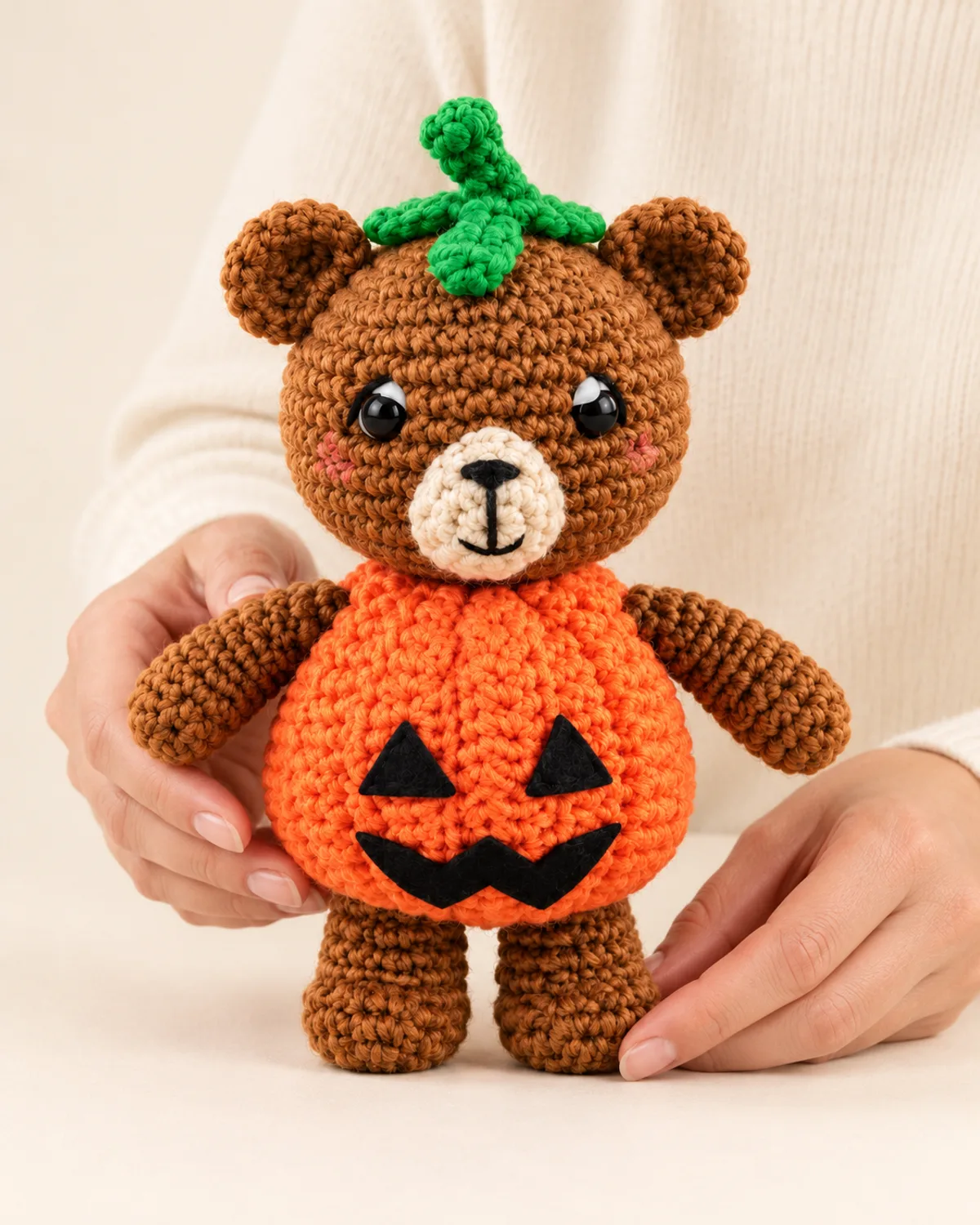 Bear in Pumpkin Costume, alternate view in use