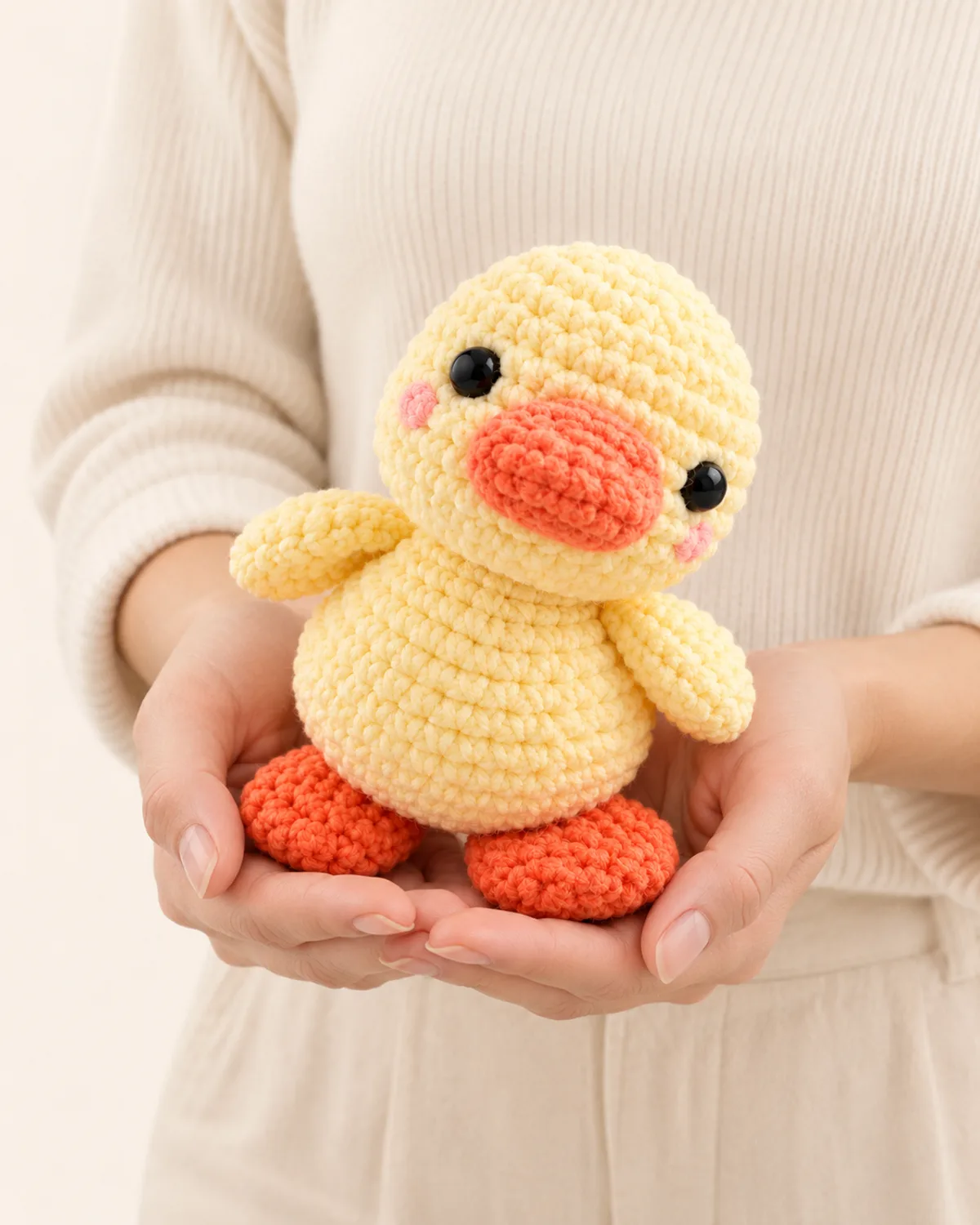 Kawaii Duck, front three-quarter view in use