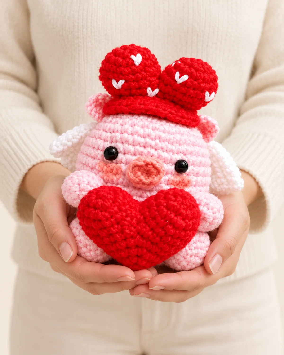 Valentine Piglet, front three-quarter view in use