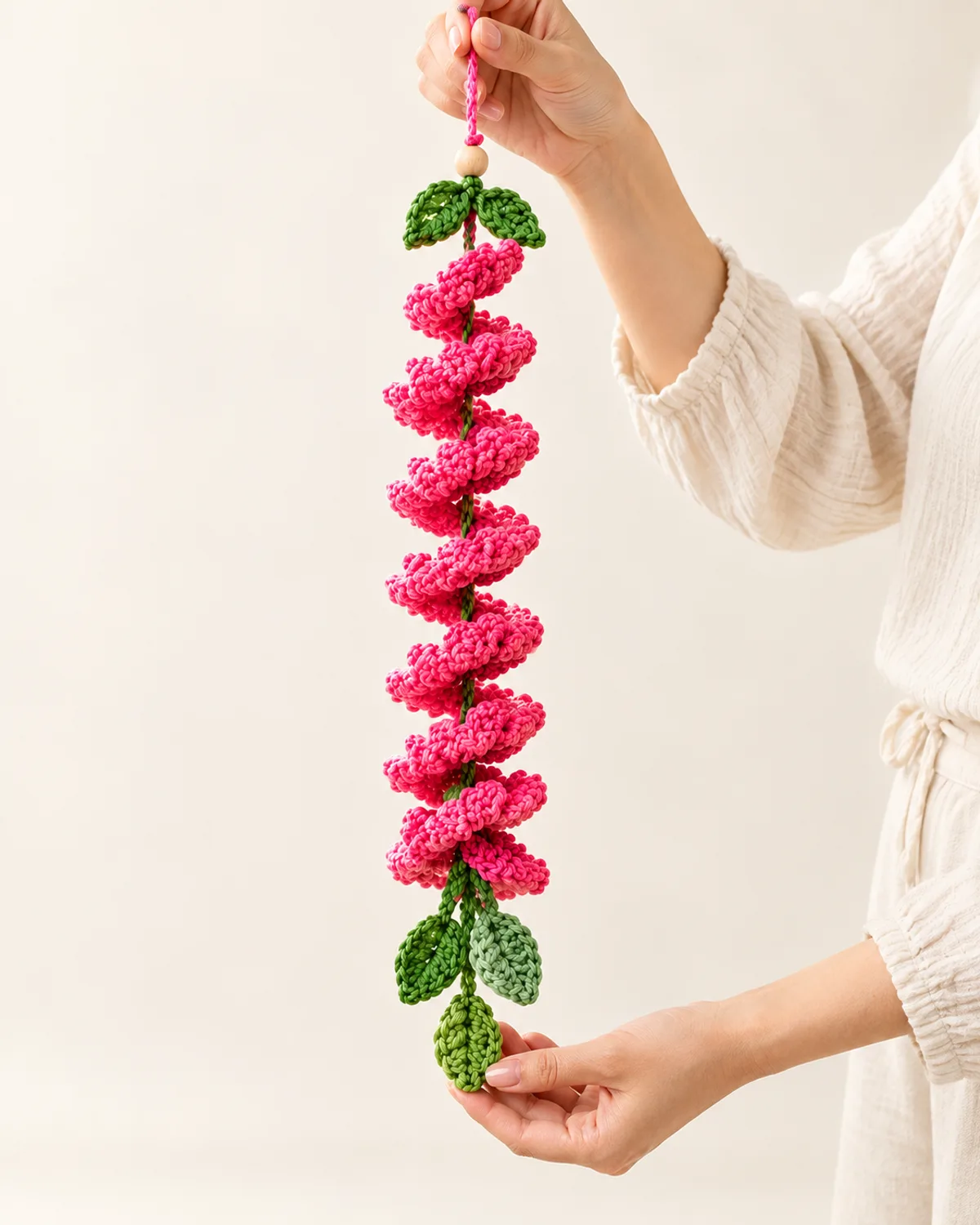 Blooming Petal Spiral Wind Spinner, alternate view in use