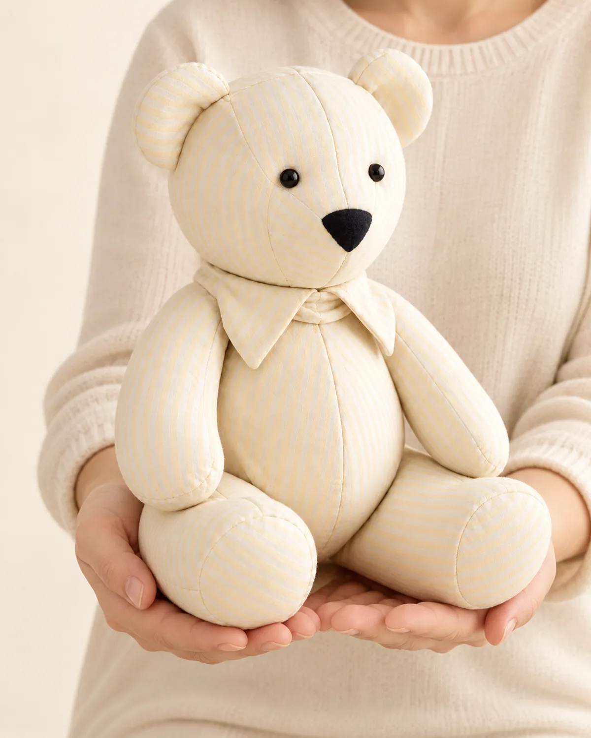 Classic Memory Bear, side three-quarter view in use