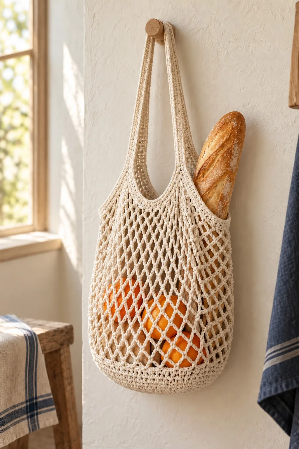 Mesh Market Bag, crochet pattern